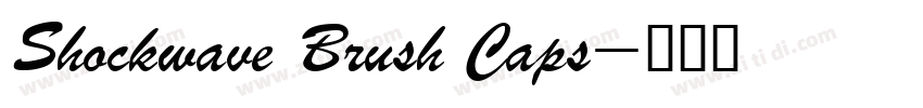 Shockwave Brush Caps字体转换